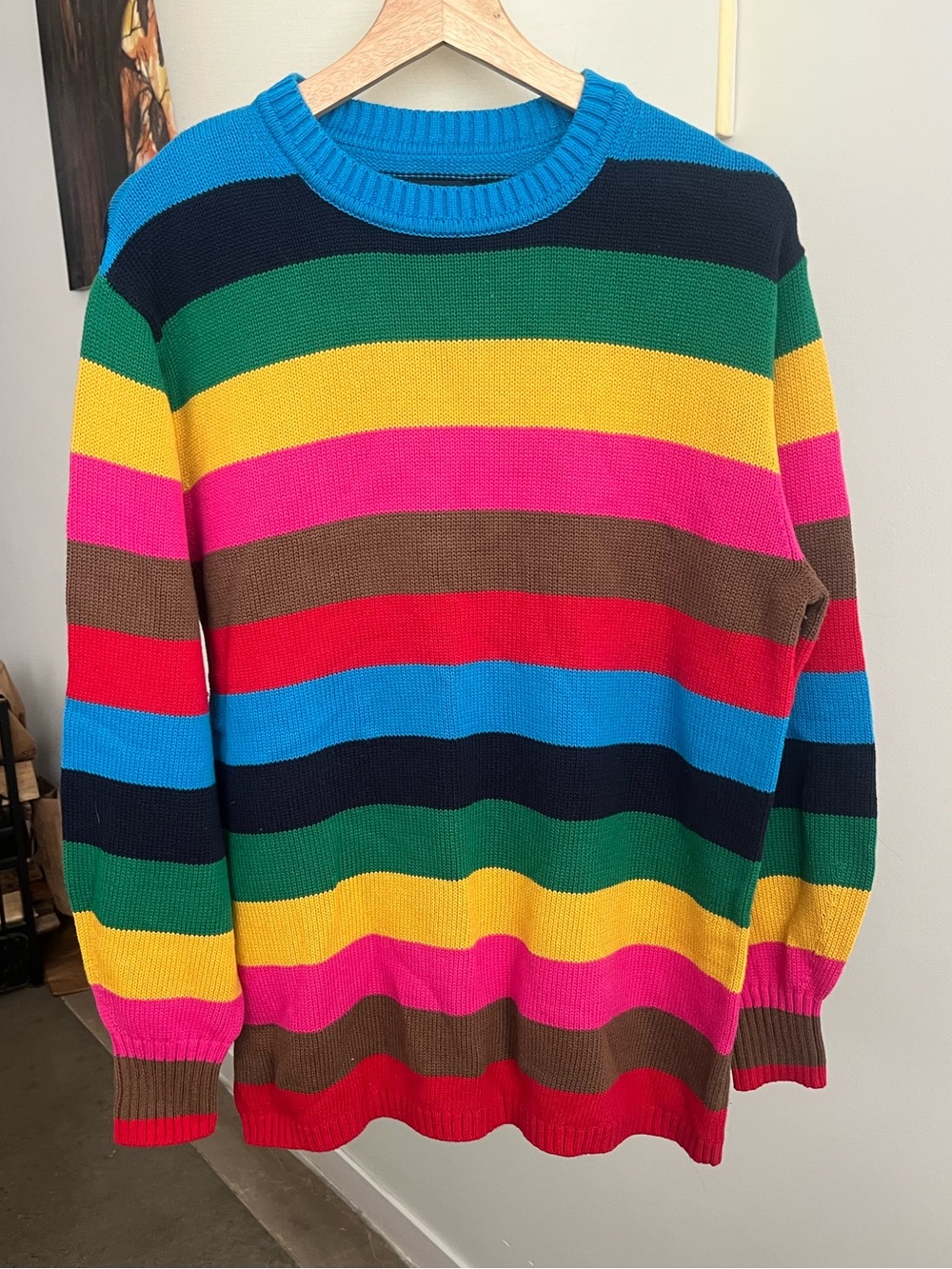 Gap Maternity Happy Stripe Crewneck Sweater